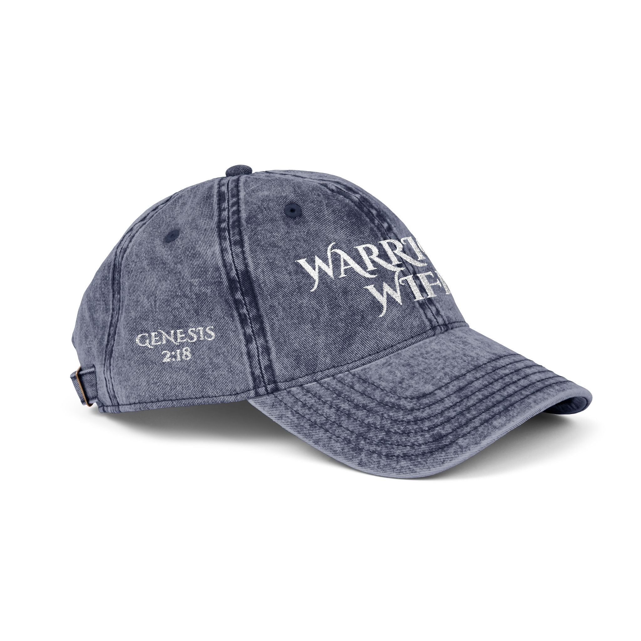 Warrior Wife | Genesis 2:18 Vintage Embroidered Cap