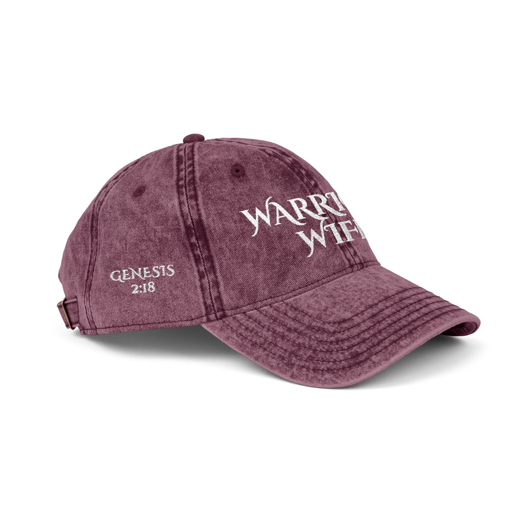 Warrior Wife | Genesis 2:18 Vintage Embroidered Cap