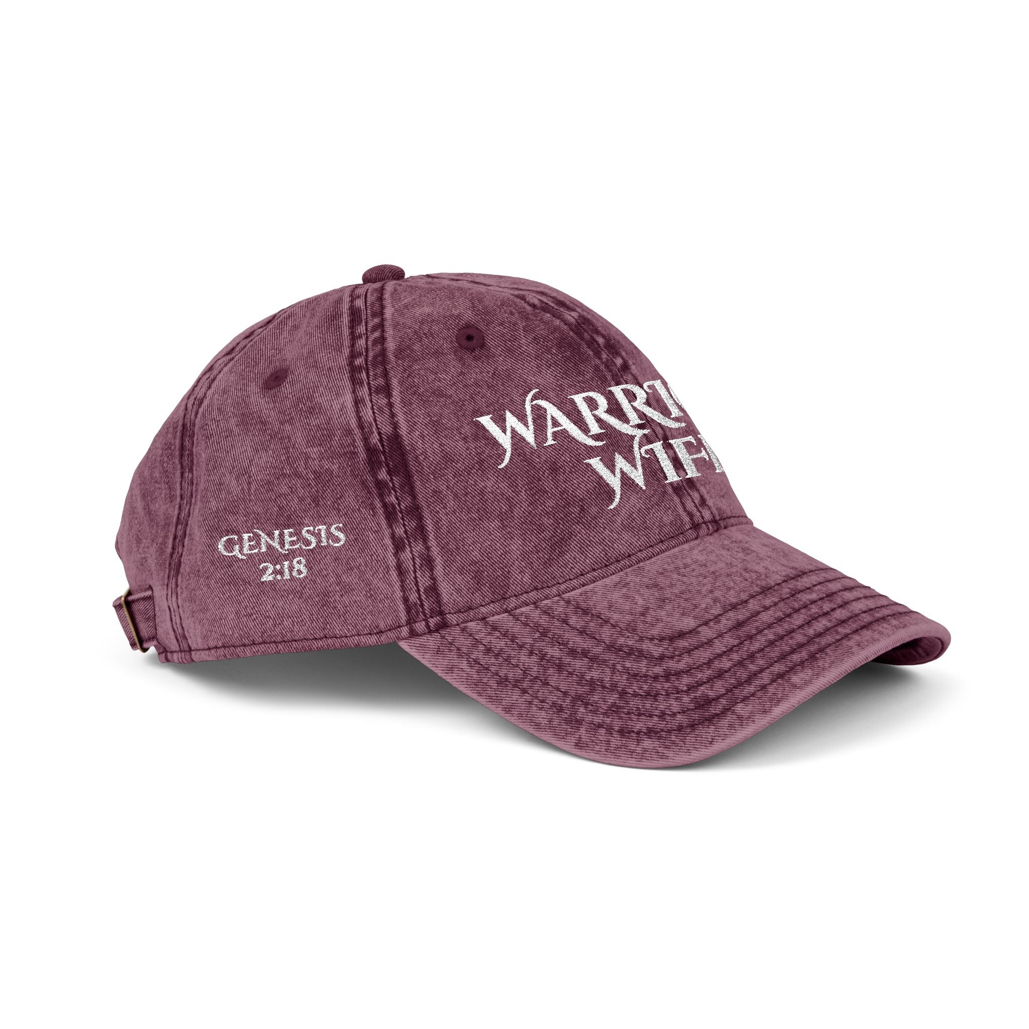 Warrior Wife | Genesis 2:18 Vintage Embroidered Cap