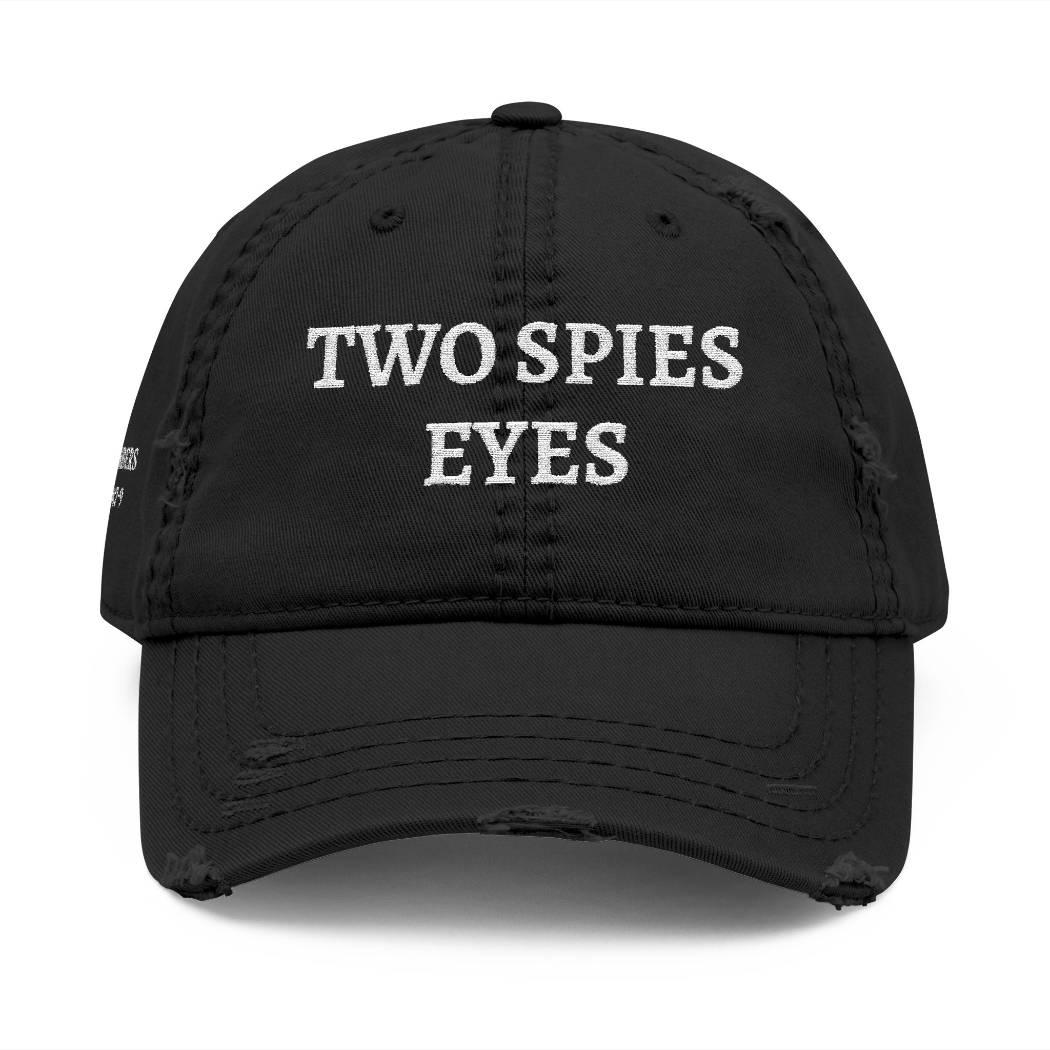 Two Spies Eyes | Numbers 14:9 - Embroidered Distressed Dad Hat