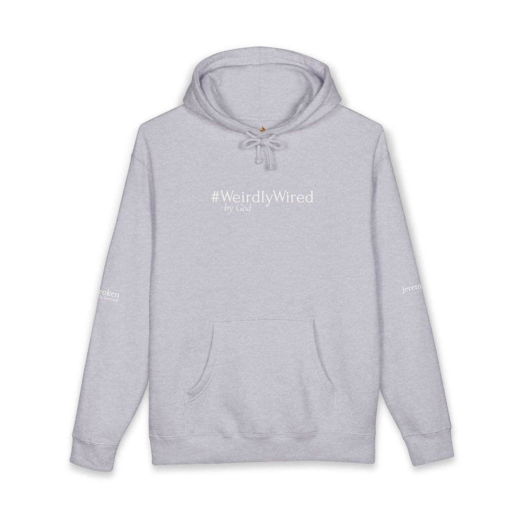 #WeirdlyWired by God Watchman Hoodie White Font