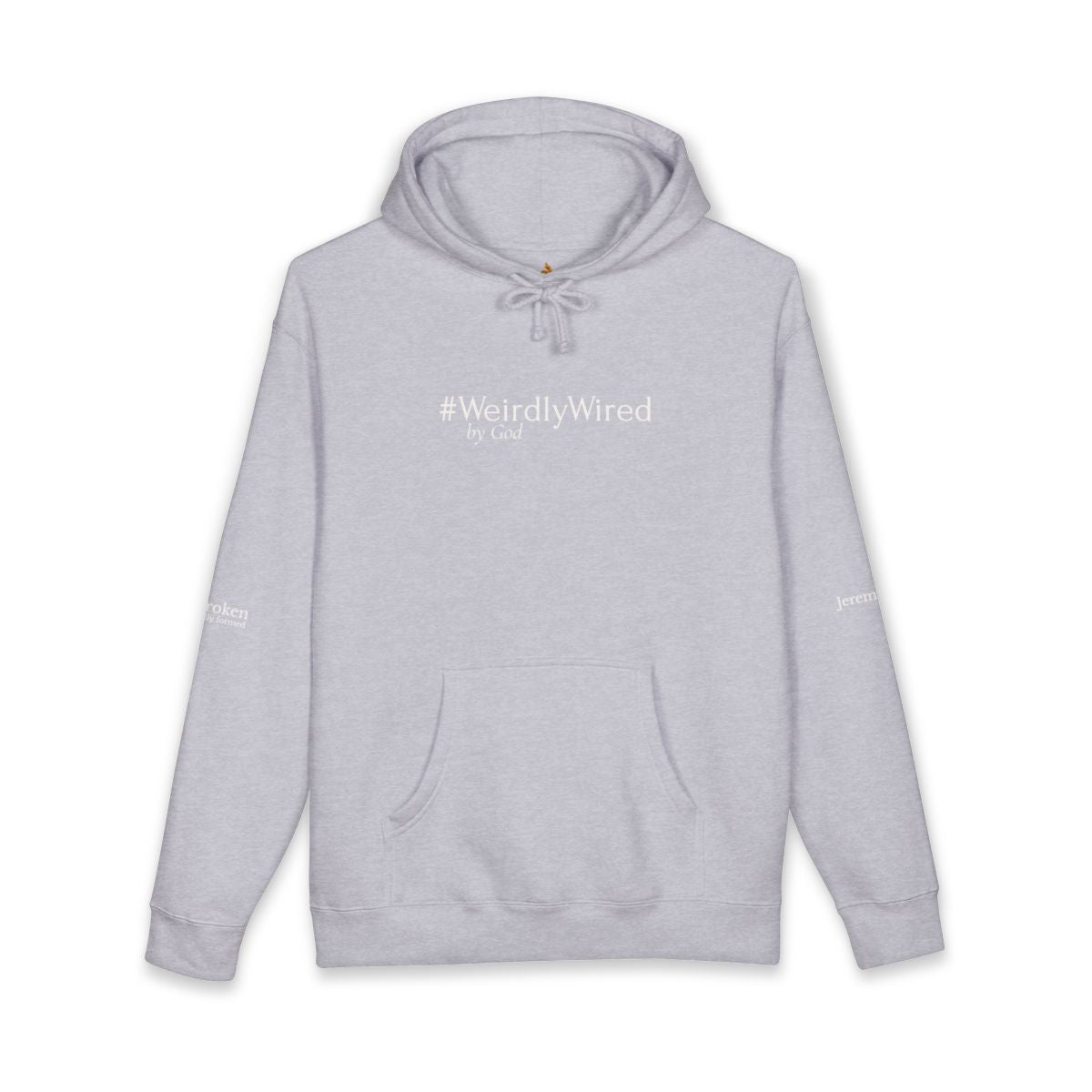 #WeirdlyWired by God Watchman Hoodie White Font