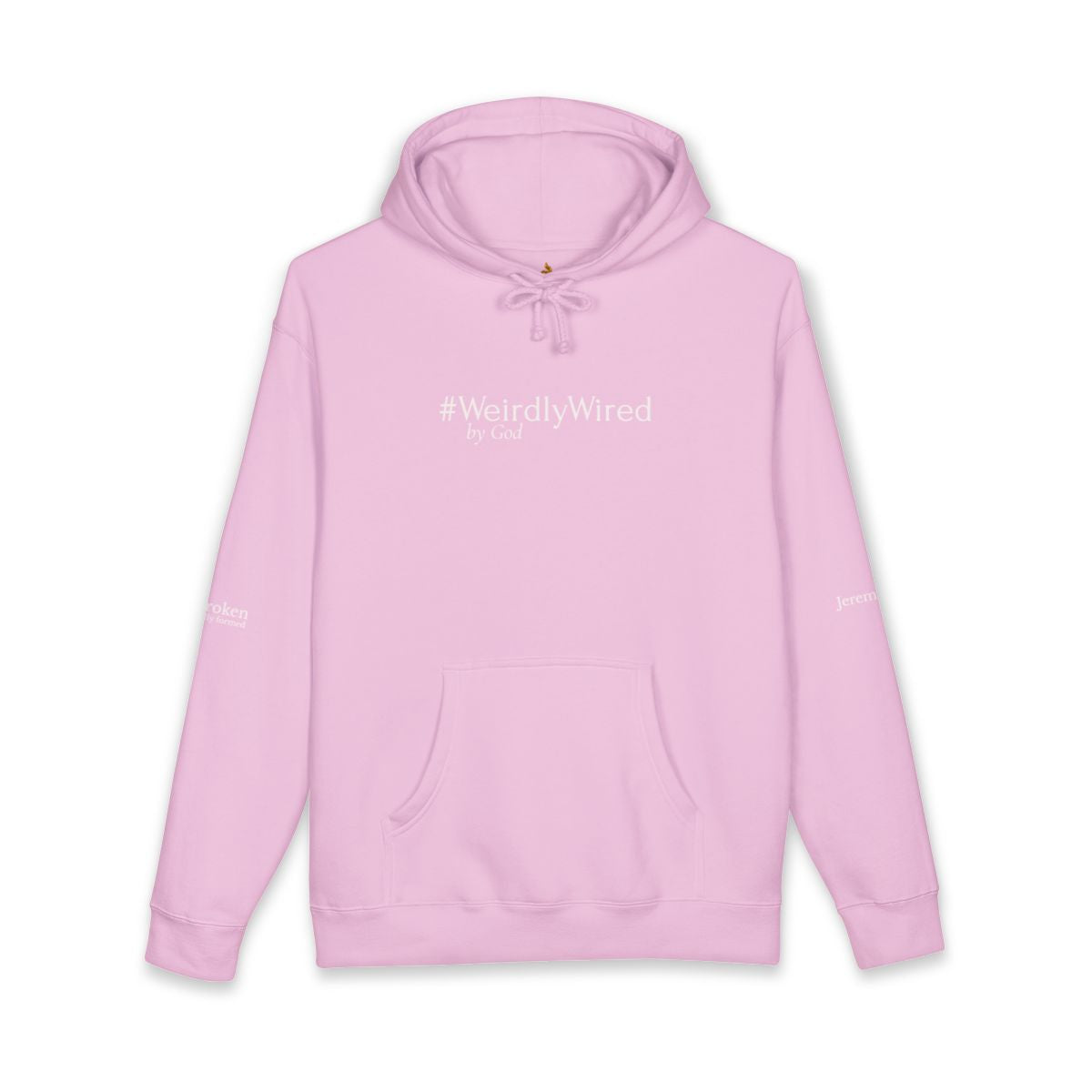 #WeirdlyWired by God Watchman Hoodie White Font
