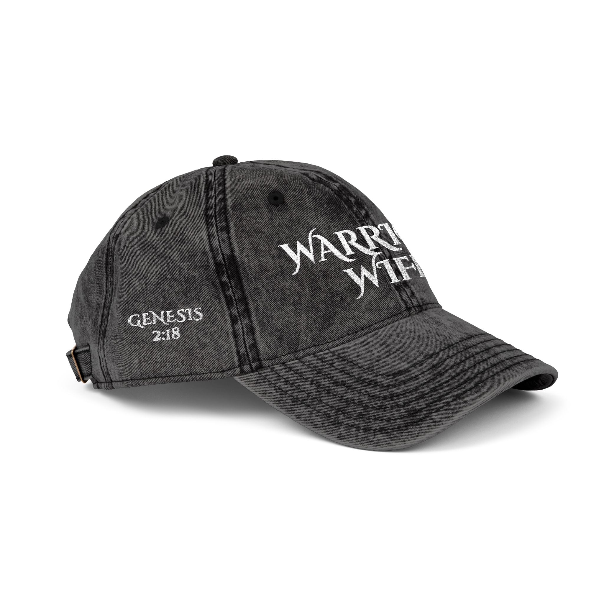 Warrior Wife | Genesis 2:18 Vintage Embroidered Cap