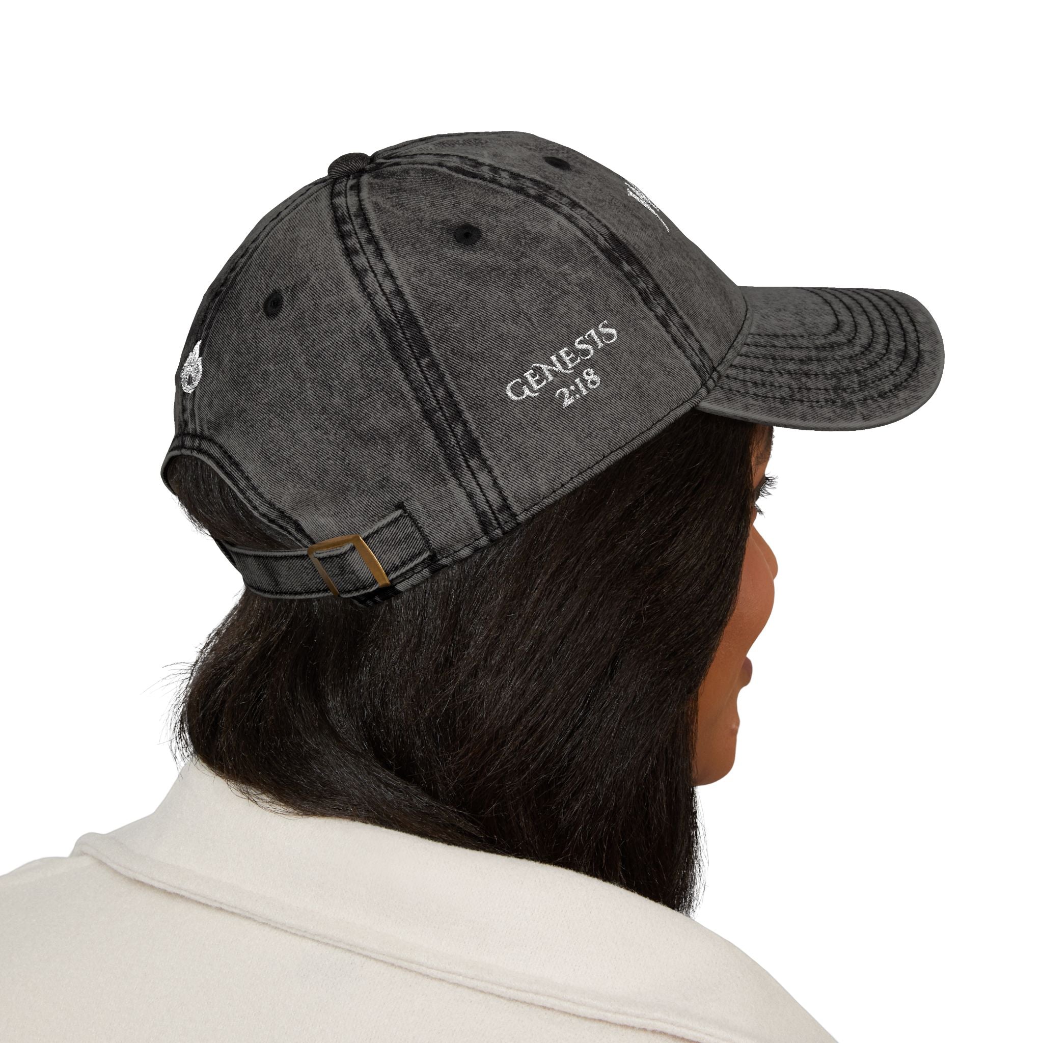 Warrior Wife | Genesis 2:18 Vintage Embroidered Cap