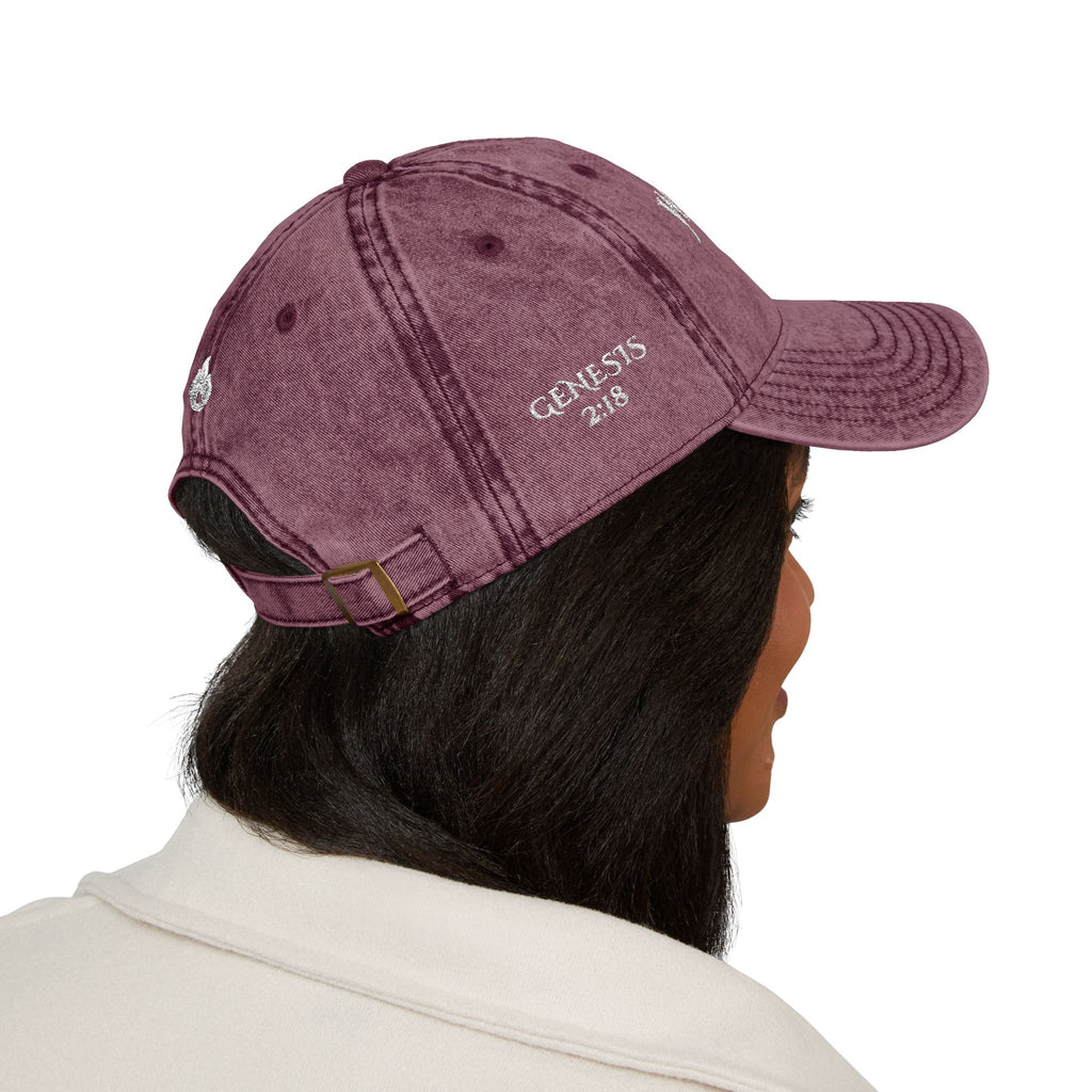 Warrior Wife | Genesis 2:18 Vintage Embroidered Cap