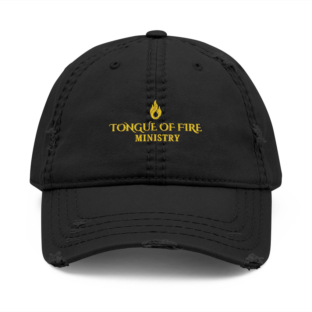Tongue of Fire Ministry | Embroidered Distressed Cap