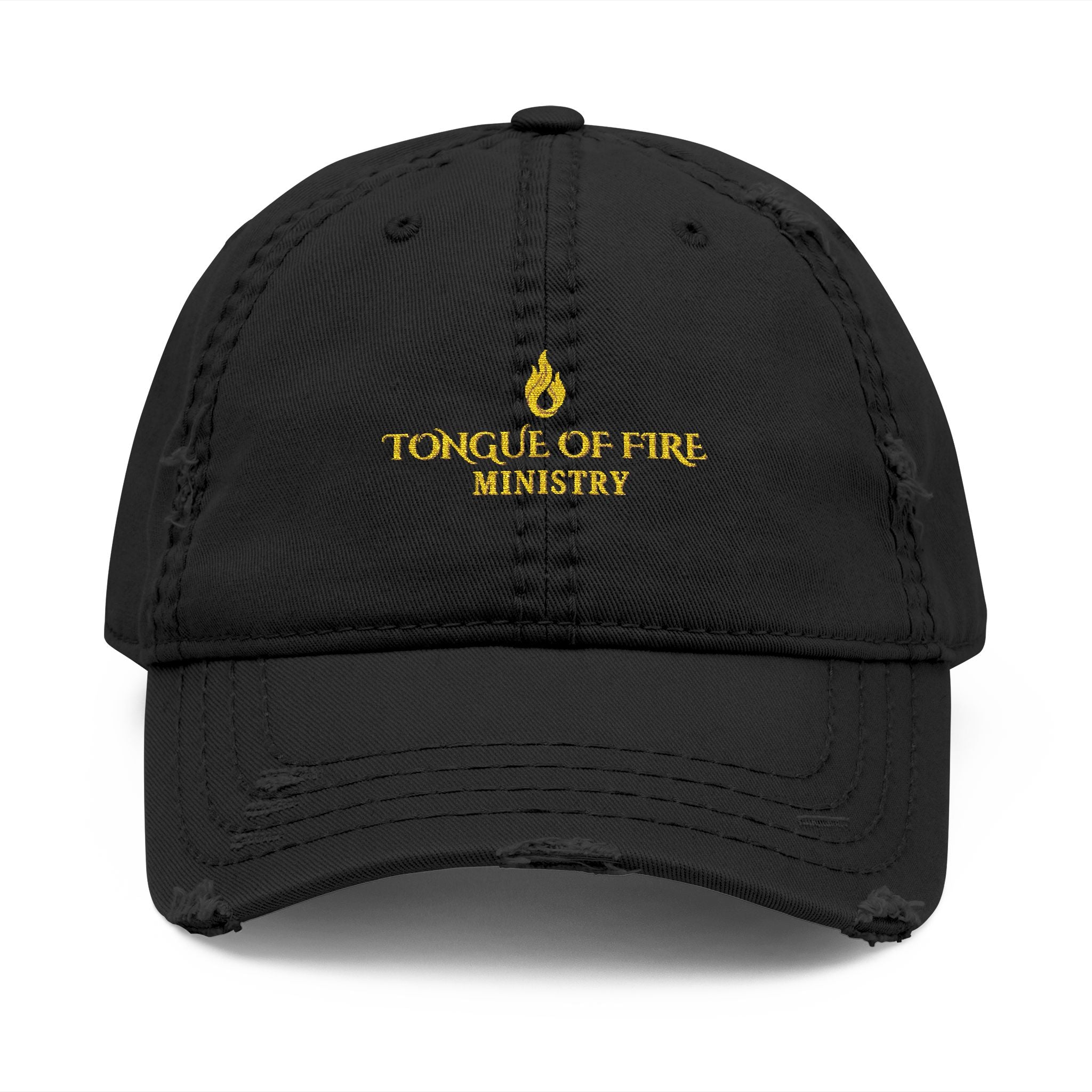 Tongue of Fire Ministry | Embroidered Distressed Cap