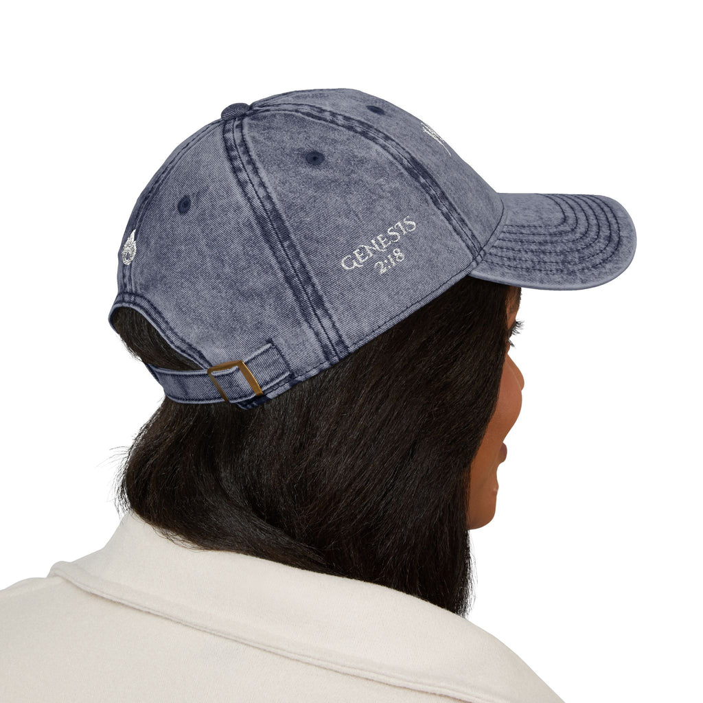 Warrior Wife | Genesis 2:18 Vintage Embroidered Cap