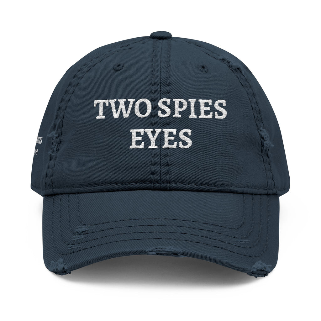 Two Spies Eyes | Numbers 14:9 - Embroidered Distressed Dad Hat