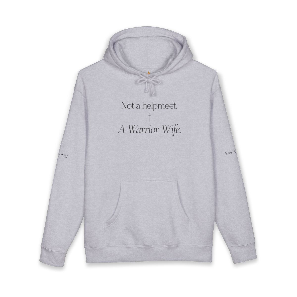Warrior Wife Hoodie - Black Font