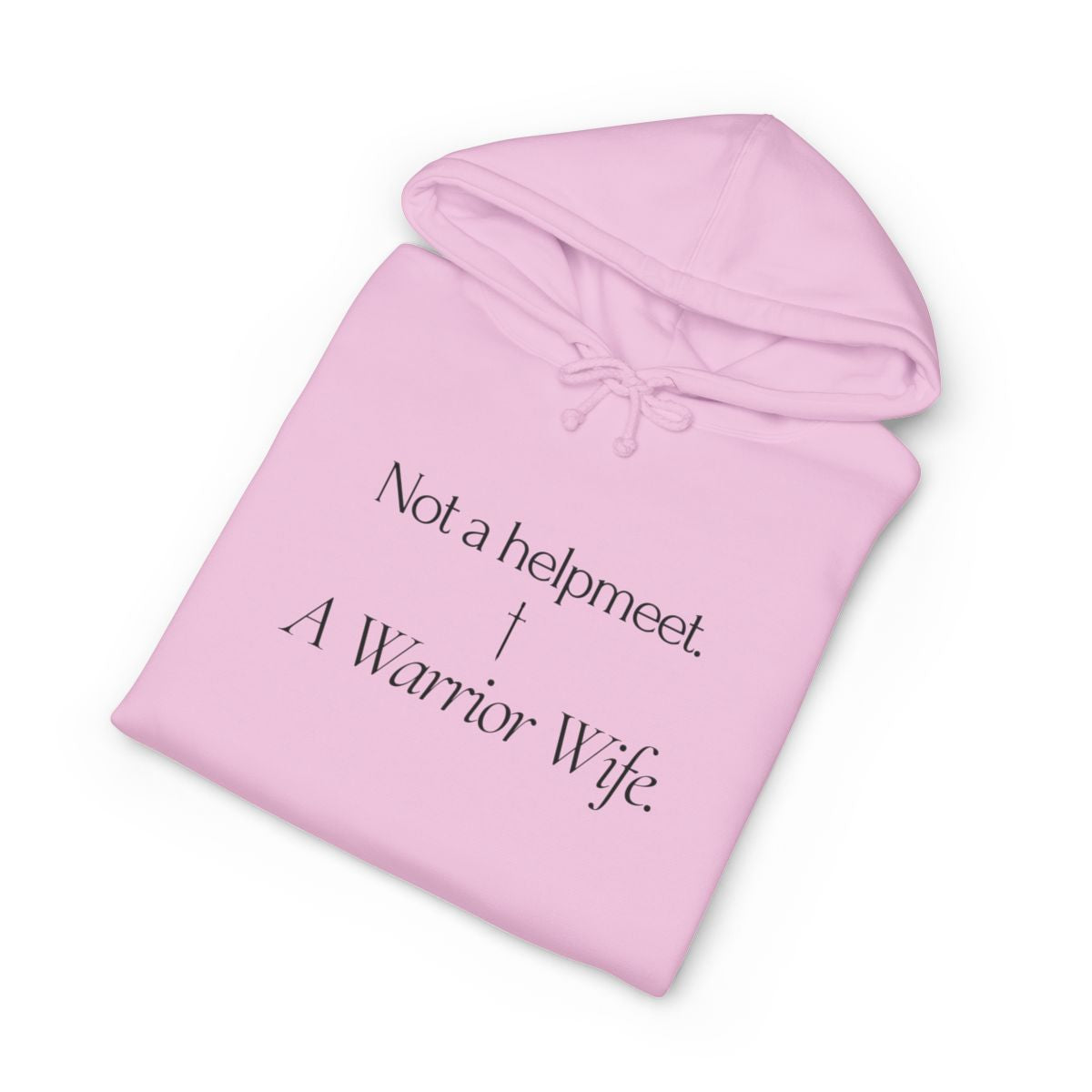 Warrior Wife Hoodie - Black Font