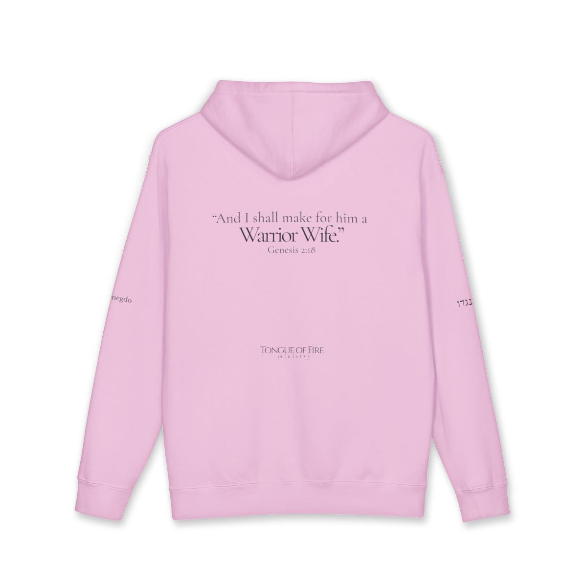 Warrior Wife Hoodie - Black Font