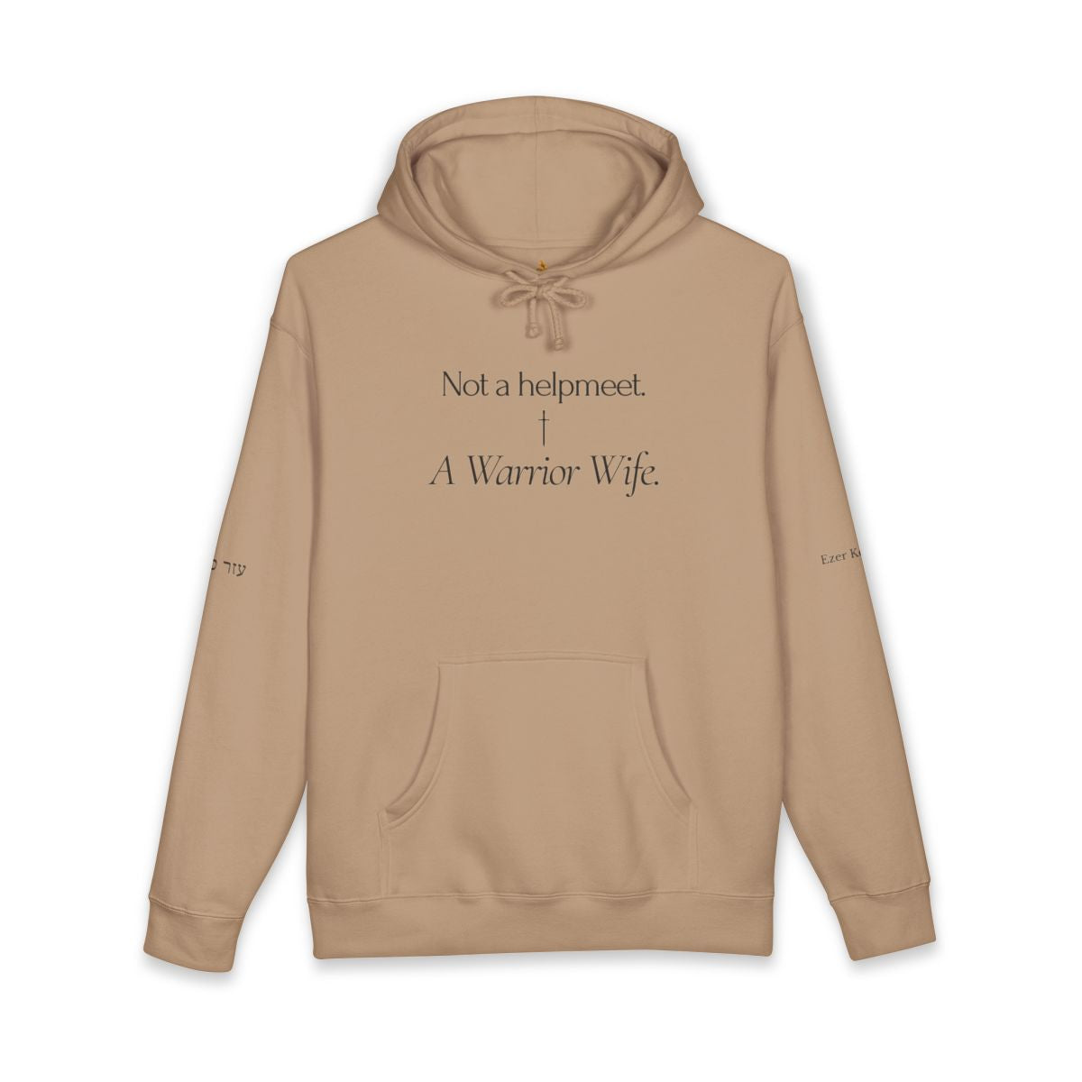 Warrior Wife Hoodie - Black Font