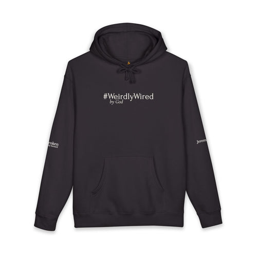 #WeirdlyWired by God Watchman Hoodie White Font